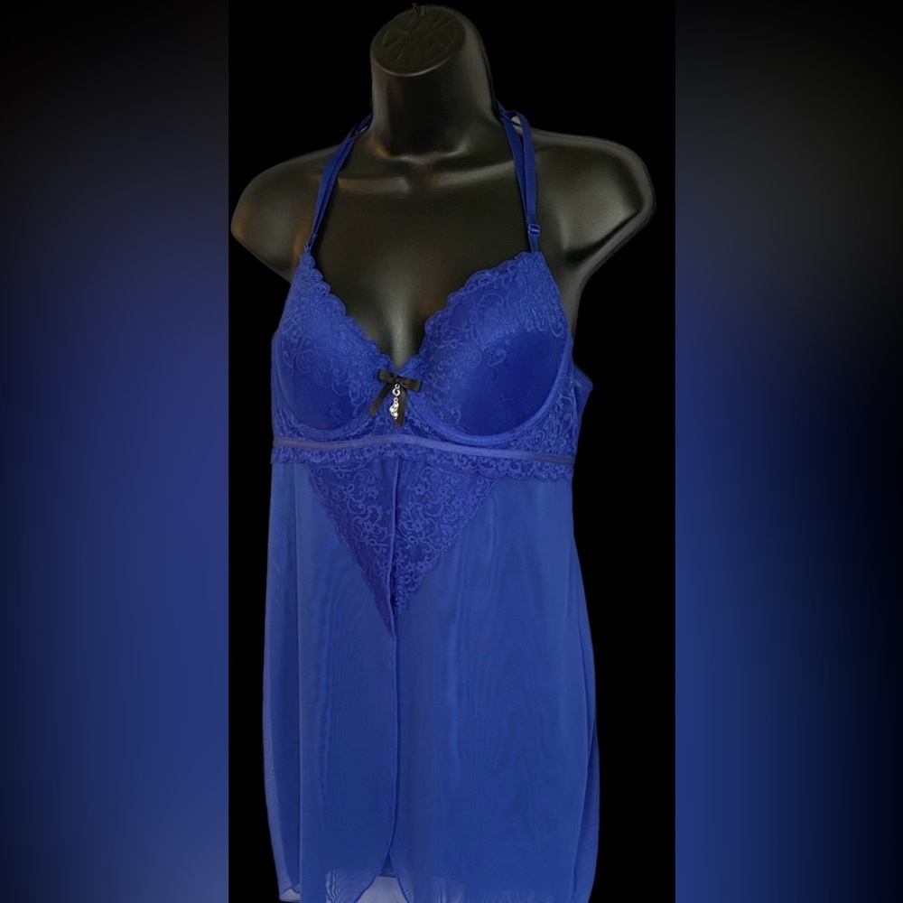 NWT LVR ROYAL BLU Nightgown, L *P1098 - Picture 2 of 6